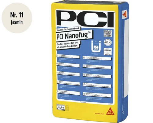 PCI Nanofug Flexfugenmörtel Farbe Jasmin für alle Fugenbreiten und keramischen Beläge im Innen und Außenbereich