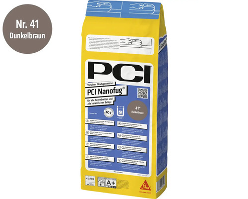 PCI Nanofug Flexfugenmörtel in Dunkelbraun, 4 Kilogramm