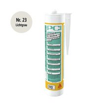 PCI Silcoferm S Silikon-Dichtstoff in Lichtgrau, 310 Milliliter Kartusche für den Innen- und Außenbereich.