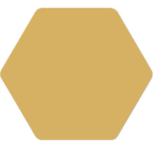 Ein einzelnes, leeres, sechseckiges Symbol mit abgerundeten Ecken.