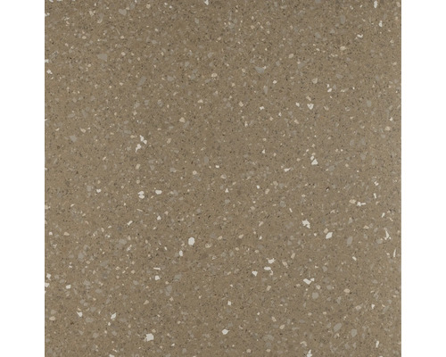Quadratische Bodenfliese in Terrazzo Optik mit feiner Körnung