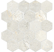 Mosaikfliesen in Sechseckform mit Steinoptik Oberfläche für Wand und Bodenbeläge