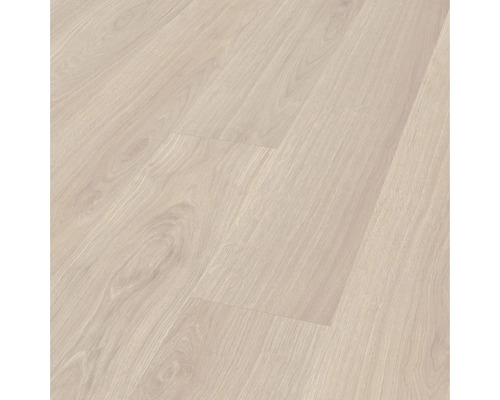 Laminatboden mit Holzoptik in heller Ausführung mit sichtbarer Maserung für Wohnräume