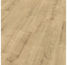 Laminatboden mit Eichenholzoptik und strukturierter Holzmaserung als Bodenbelag