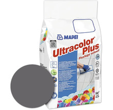 Mapei Ultracolor Plus Flexfuge schnell, Fugmörtel für Fliesen, 5 Kilogramm Sack, dunkelgrau