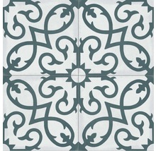 Quadratische Fliesen mit Ornamentmuster