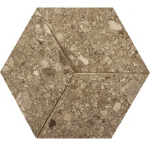 Feinsteinzeugmosaik Marazzi Mystone Ceppo di Gre 3D beige 29x33,5 cm