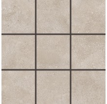 Produktbild: Feinsteinzeugmosaik Rako Betonico dunkelbeige 30x30cm, Steingröße 10x10cm