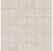 Produktbild: Feinsteinzeugmosaik Rako Betonico hellbeige 30x30cm, Steingröße 5x5cm