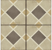 Quadratische Fliesen mit geometrischem Muster für Boden und Wand