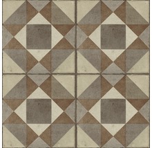 Quadratische Bodenfliesen mit geometrischem Muster für den Innenbereich