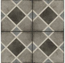 Quadratische Bodenfliesen mit Rautenmuster