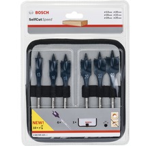 Bosch Holzspiralbohrer Set mit verschiedenen Größen in einer Verpackung