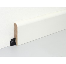 Sockelleiste aus Holz mit Befestigungsclip