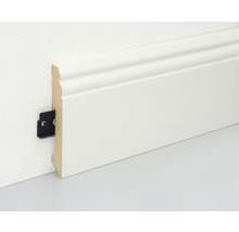 Sockelleiste mit Befestigungsclip zur Wandmontage