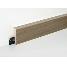 Sockelleiste aus Holz mit Befestigungsclip