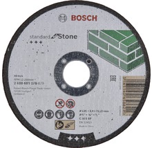 Bosch Trennscheibe Standard Stone mit den Maßen 125 x 3,0 x 22,23 Millimeter.