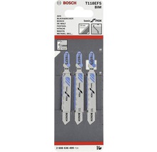 Bosch Stichsägeblätter T118EFS BIM für Metall, Packung mit drei Stück