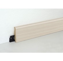 Sockelleiste mit Montageclip an einer Wand