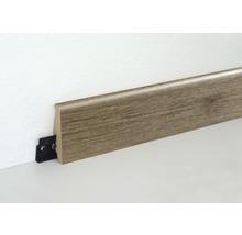 Sockelleiste mit Befestigungsclip an einer Wand