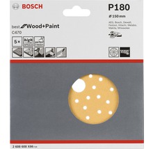 Schleifblatt C470 Best for Wood and Paint, 5er-Pack Ø 150 mm K180