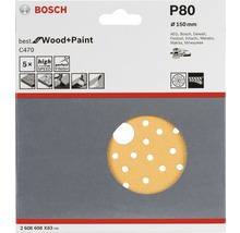 Schleifblatt C470 Best for Wood and Paint, 5er-Pack Ø 150 mm K80