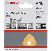 Schleifblatt C470 Best for Wood and Paint, 5er-Pack 93 mm, K40