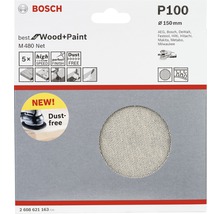 Bosch Schleifgitter P100, Durchmesser 150 Millimeter für Holz und Farbe