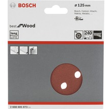 Bosch Schleifpapier-Set mit einer Körnung von 240 und einem Durchmesser von 125 Millimeter für Holz