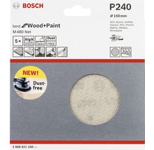 Bosch Schleifscheiben Set P240, Durchmesser 150 Millimeter, geeignet für Holz und Farbe