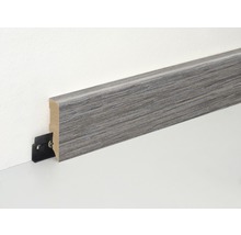 Sockelleiste mit Befestigungsclip an einer Wand