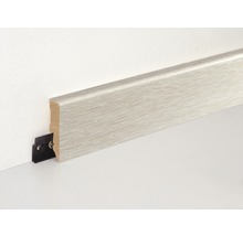 Sockelleiste mit Clip zur Befestigung an der Wand