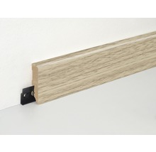 Sockelleiste aus Holz mit Befestigungsclip