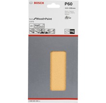 Bosch Schleifblätter P60 für Holz und Farbe, 115x230 Millimeter, 10 Stück