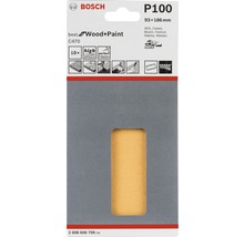 Bosch Schleifpapier P100 für Holz und Farbe, 10 Stück