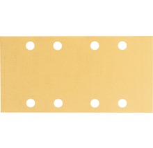 Schmirgelpapierblatt mit acht Löchern