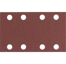 Schleifpapierblatt mit acht Löchern zur Staubabsaugung