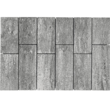 Graue Betonpflastersteine im Verband