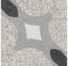 Dekorfliese mit Terrazzo-Optik und geometrischem Muster