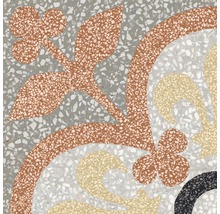 Musterfliese mit floralem Dekor