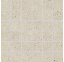 Feinsteinzeugmosaik Rako Piazzetta beige 30x30cm, Steingröße 5x5cm