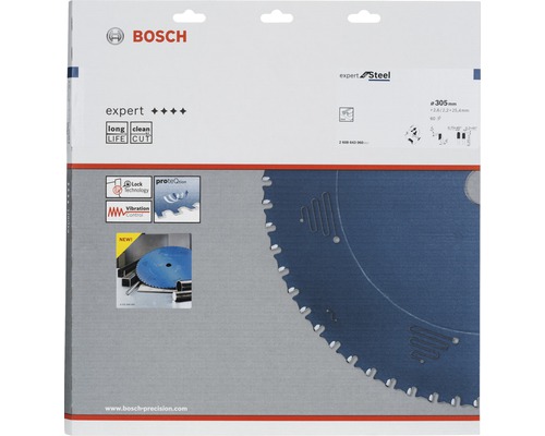 Kreissägeblatt Expert for Steel 305 x 25,4 x 2,6 mm, 60 Zähne