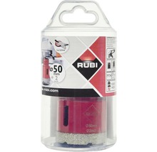 Rubi Diamantbohrkrone mit 50 mm Durchmesser in transparenter Verpackung