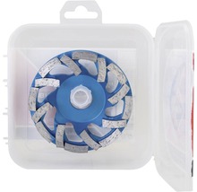 Topfschleifer mit Diamantsegmenten in Aufbewahrungsbox