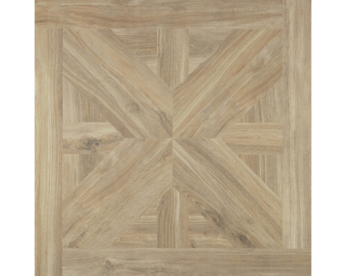 Quadratische Holzfliese mit Muster