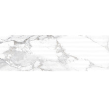 Dekorfliese Haute white 33,3x100cm shaped
