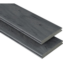 Terrassendielen aus Holz-Polymer-Verbundstoff mit geriffelter Oberfläche