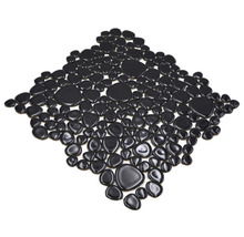 Mosaikfliese aus Naturstein, Kieseloptik