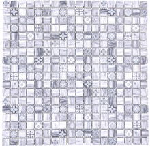 Produktbild: Glasmosaik XCM RW09 Grau Holzoptik 30x30 cm