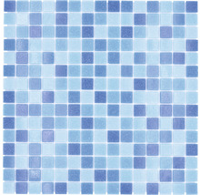 Glasmosaik GM A 339P für Poolbau blau 32,7x30,5 cm